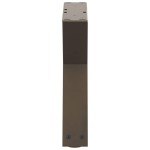 vidaXL Picioare pentru măsuță de cafea, 2 buc., oțel natural, 30x(30-31,3) cm