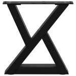 vidaXL Picioare pentru măsuță de cafea, 2 buc., negru, 40x(30-31,3) cm, oțel vidaXL Picioare pentru măsuță de cafea, 2 buc., negru, 40x(30-31,3) cm, oțel