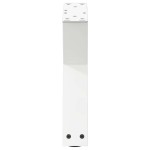 vidaXL Picioare pentru măsuță de cafea, 2 buc., alb, 40x(30-31,3) cm, oțel