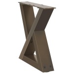 vidaXL Picioare pentru măsuță de cafea, 2 buc., oțel natural, 40x(30-31,3) cm vidaXL Picioare pentru măsuță de cafea, 2 buc., oțel natural, 40x(30-31,3) cm