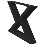 vidaXL Picioare pentru măsuță de cafea, 2 buc., negru, 50x(30-31,3) cm, oțel vidaXL Picioare pentru măsuță de cafea, 2 buc., negru, 50x(30-31,3) cm, oțel
