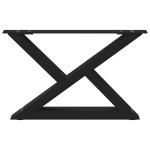 vidaXL Picioare pentru măsuță de cafea, 2 buc., negru, 50x(30-31,3) cm, oțel vidaXL Picioare pentru măsuță de cafea, 2 buc., negru, 50x(30-31,3) cm, oțel