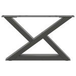 vidaXL Picioare pentru măsuță de cafea, 2 buc., antracit, 50x(30-31,3) cm, oțel vidaXL Picioare pentru măsuță de cafea, 2 buc., antracit, 50x(30-31,3) cm, oțel