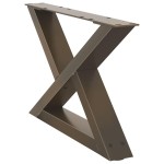 vidaXL Picioare pentru măsuță de cafea, 2 buc., oțel natural, 60 x (30-31,3) cm vidaXL Picioare pentru măsuță de cafea, 2 buc., oțel natural, 60 x (30-31,3) cm