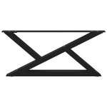 vidaXL Picioare pentru măsuță de cafea, 2 buc., negru, 70x(30-31,3) cm, oțel vidaXL Picioare pentru măsuță de cafea, 2 buc., negru, 70x(30-31,3) cm, oțel