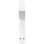 vidaXL Picioare pentru măsuță de cafea, 2 buc., alb, 70x(30-31,3) cm, oțel