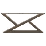 vidaXL Picioare pentru măsuță de cafea, 2 buc., oțel natural, 70x(30-31,3) cm vidaXL Picioare pentru măsuță de cafea, 2 buc., oțel natural, 70x(30-31,3) cm