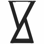 vidaXL Picioare pentru măsuță de cafea, 2 buc., negru, 28x (42-43,3) cm, oțel vidaXL Picioare pentru măsuță de cafea, 2 buc., negru, 28x (42-43,3) cm, oțel