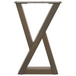 vidaXL Picioare pentru măsuță de cafea, 2 buc., oțel natural, 28x (42-43,3) cm vidaXL Picioare pentru măsuță de cafea, 2 buc., oțel natural, 28x (42-43,3) cm