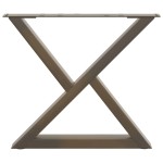 vidaXL Picioare pentru măsuță de cafea, 2 buc., oțel natural, 50x(42-43,3) cm vidaXL Picioare pentru măsuță de cafea, 2 buc., oțel natural, 50x(42-43,3) cm