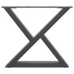 vidaXL Picioare pentru măsuță de cafea, 2 buc., antracit, 60x(42-43,3) cm, oțel vidaXL Picioare pentru măsuță de cafea, 2 buc., antracit, 60x(42-43,3) cm, oțel