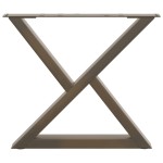 vidaXL Picioare pentru măsuță de cafea, 2 buc., oțel natural, 60 x (42-43,3) cm vidaXL Picioare pentru măsuță de cafea, 2 buc., oțel natural, 60 x (42-43,3) cm
