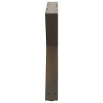 vidaXL Picioare pentru măsuță de cafea, 2 buc., oțel natural, 60 x (42-43,3) cm vidaXL Picioare pentru măsuță de cafea, 2 buc., oțel natural, 60 x (42-43,3) cm