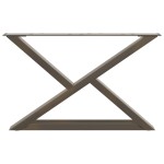 vidaXL Picioare pentru masă de cafea, 2 buc., oțel natural, 70x (42-43,3) cm vidaXL Picioare pentru masă de cafea, 2 buc., oțel natural, 70x (42-43,3) cm