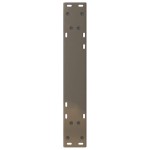 vidaXL Picioare masă de sufragerie, 2 buc., oțel natural, 50x(72-73,3) cm