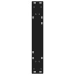 vidaXL Picioare masă de sufragerie, 2 buc., negru, 60x(72-73,3) cm, oțel