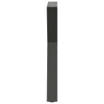 vidaXL Picioare masă de sufragerie, 2 buc., antracit, 60x(72-73,3) cm, oțel