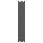 vidaXL Picioare masă de sufragerie, 2 buc., antracit, 60x(72-73,3) cm, oțel