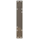 vidaXL Picioare masă de sufragerie, 2 buc., oțel natural, 60 x (72-73,3) cm