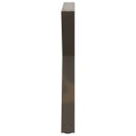 vidaXL Picioare masă de sufragerie, 2 buc., oțel natural, 70x(72-73,3) cm
