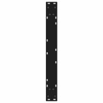 vidaXL Picioare masă de sufragerie, 2 buc., negru, 80x(72-73,3) cm, oțel