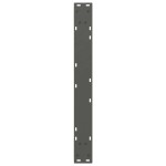 vidaXL Picioare masă de sufragerie, 2 buc., antracit, 80x(72-73,3) cm, oțel
