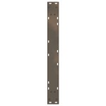 vidaXL Picioare masă de sufragerie, 2 buc., oțel natural, 80x(72-73,3) cm