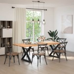 vidaXL Picioare masă de sufragerie, 2 buc., negru, 90x(72-73,3) cm, oțel vidaXL Picioare masă de sufragerie, 2 buc., negru, 90x(72-73,3) cm, oțel