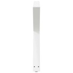 vidaXL Picioare masă de sufragerie, 2 buc., alb, 90x(72-73,3) cm, oțel