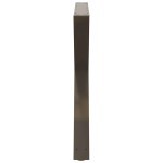 vidaXL Picioare masă de sufragerie, 2 buc., oțel natural, 90 x (72-73,3) cm
