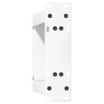 vidaXL Picioare pentru măsuță de cafea în formă de U, 2 buc., alb, 30x(30-31) cm, oțel
