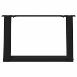 vidaXL Picioare pentru măsuță de cafea în formă de U, 2 buc., negru, 40x(30-31) cm, oțel vidaXL Picioare pentru măsuță de cafea în formă de U, 2 buc., negru, 40x(30-31) cm, oțel