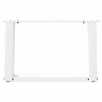vidaXL Picioare pentru măsuță de cafea în formă de U, 2 buc., alb, 40x(30-31) cm, oțel