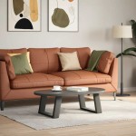 vidaXL Picioare pentru măsuță de cafea în formă de U, 2 buc., antracit, 40x(30-31) cm, oțel