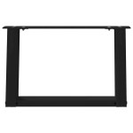 vidaXL Picioare pentru măsuță de cafea în formă de U, 2 buc., negru, 50x(30-31) cm, oțel vidaXL Picioare pentru măsuță de cafea în formă de U, 2 buc., negru, 50x(30-31) cm, oțel