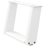 vidaXL Picioare pentru măsuță de cafea în formă de U, 2 buc., alb, 50x(30-31) cm, oțel vidaXL Picioare pentru măsuță de cafea în formă de U, 2 buc., alb, 50x(30-31) cm, oțel