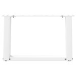 vidaXL Picioare pentru măsuță de cafea în formă de U, 2 buc., alb, 50x(30-31) cm, oțel vidaXL Picioare pentru măsuță de cafea în formă de U, 2 buc., alb, 50x(30-31) cm, oțel