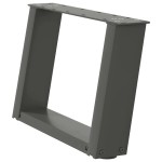 vidaXL Picioare pentru măsuță de cafea în formă de U, 2 buc., antracit, 50x(30-31) cm, oțel vidaXL Picioare pentru măsuță de cafea în formă de U, 2 buc., antracit, 50x(30-31) cm, oțel