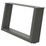 vidaXL Picioare pentru măsuță de cafea în formă de U, 2 buc., antracit, 60x(30-31) cm, oțel vidaXL Picioare pentru măsuță de cafea în formă de U, 2 buc., antracit, 60x(30-31) cm, oțel