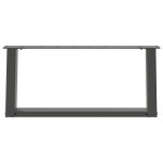 vidaXL Picioare pentru măsuță de cafea în formă de U, 2 buc., antracit, 60x(30-31) cm, oțel vidaXL Picioare pentru măsuță de cafea în formă de U, 2 buc., antracit, 60x(30-31) cm, oțel