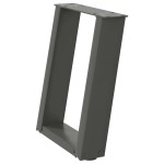 vidaXL Picioare pentru măsuță de cafea în formă de U, 2 buc., antracit, 28x(42-43) cm, oțel vidaXL Picioare pentru măsuță de cafea în formă de U, 2 buc., antracit, 28x(42-43) cm, oțel