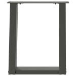 vidaXL Picioare pentru măsuță de cafea în formă de U, 2 buc., antracit, 28x(42-43) cm, oțel vidaXL Picioare pentru măsuță de cafea în formă de U, 2 buc., antracit, 28x(42-43) cm, oțel