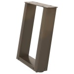 vidaXL Picioare pentru măsuță de cafea în formă de U, 2 buc., oțel natural, 28x(42-43) cm vidaXL Picioare pentru măsuță de cafea în formă de U, 2 buc., oțel natural, 28x(42-43) cm