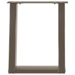 vidaXL Picioare pentru măsuță de cafea în formă de U, 2 buc., oțel natural, 28x(42-43) cm vidaXL Picioare pentru măsuță de cafea în formă de U, 2 buc., oțel natural, 28x(42-43) cm
