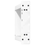 vidaXL Picioare pentru măsuță de cafea în formă de U, 2 buc., alb, 38x(42-43) cm, oțel