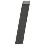 vidaXL Picioare pentru măsuță de cafea în formă de U, 2 buc., antracit, 38x(42-43) cm, oțel