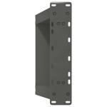 vidaXL Picioare pentru măsuță de cafea în formă de U, 2 buc., antracit, 38x(42-43) cm, oțel