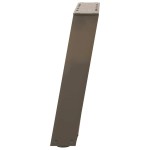 vidaXL Picioare pentru măsuță de cafea în formă de U, 2 buc., oțel natural, 38x(42-43) cm