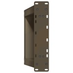 vidaXL Picioare pentru măsuță de cafea în formă de U, 2 buc., oțel natural, 38x(42-43) cm