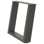 vidaXL Picioare pentru măsuță de cafea în formă de U, 2 buc., antracit, 50x(42-43) cm, oțel vidaXL Picioare pentru măsuță de cafea în formă de U, 2 buc., antracit, 50x(42-43) cm, oțel